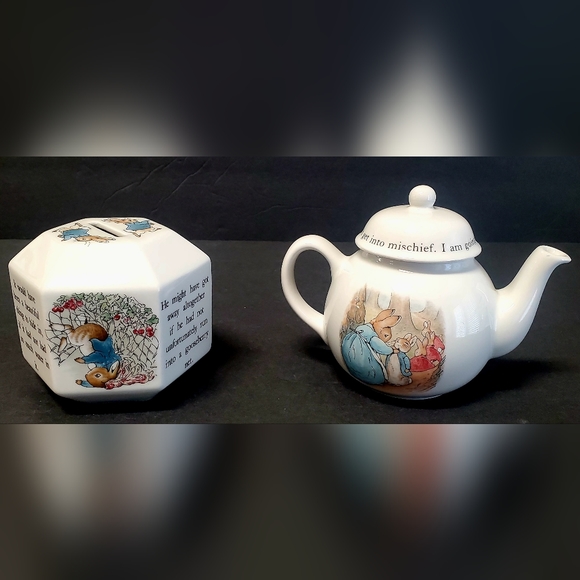 Wedgwood Other Vtg Peter Rabbit Mini Teapot W Lid Wedgewood 429524